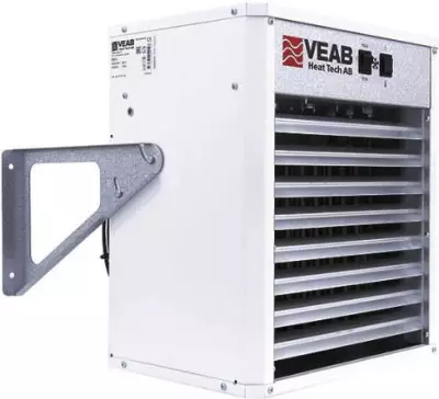 EAen serie elektriska värmefläktar i ett brett effektområde avsedda för permanent uppvärmning av lager, industrilokaler, garage, torkrum, m.m.